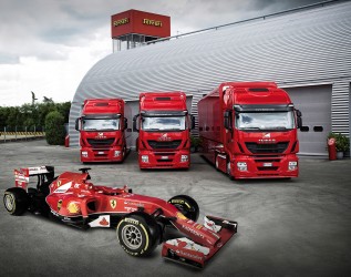 Iveco предоставила три тягача Stralis Hi-way для гоночной команды Скудерия Феррари