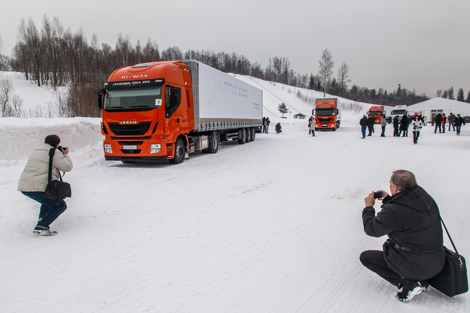 Новый Stralis Hi-Way 2013, фотосессия